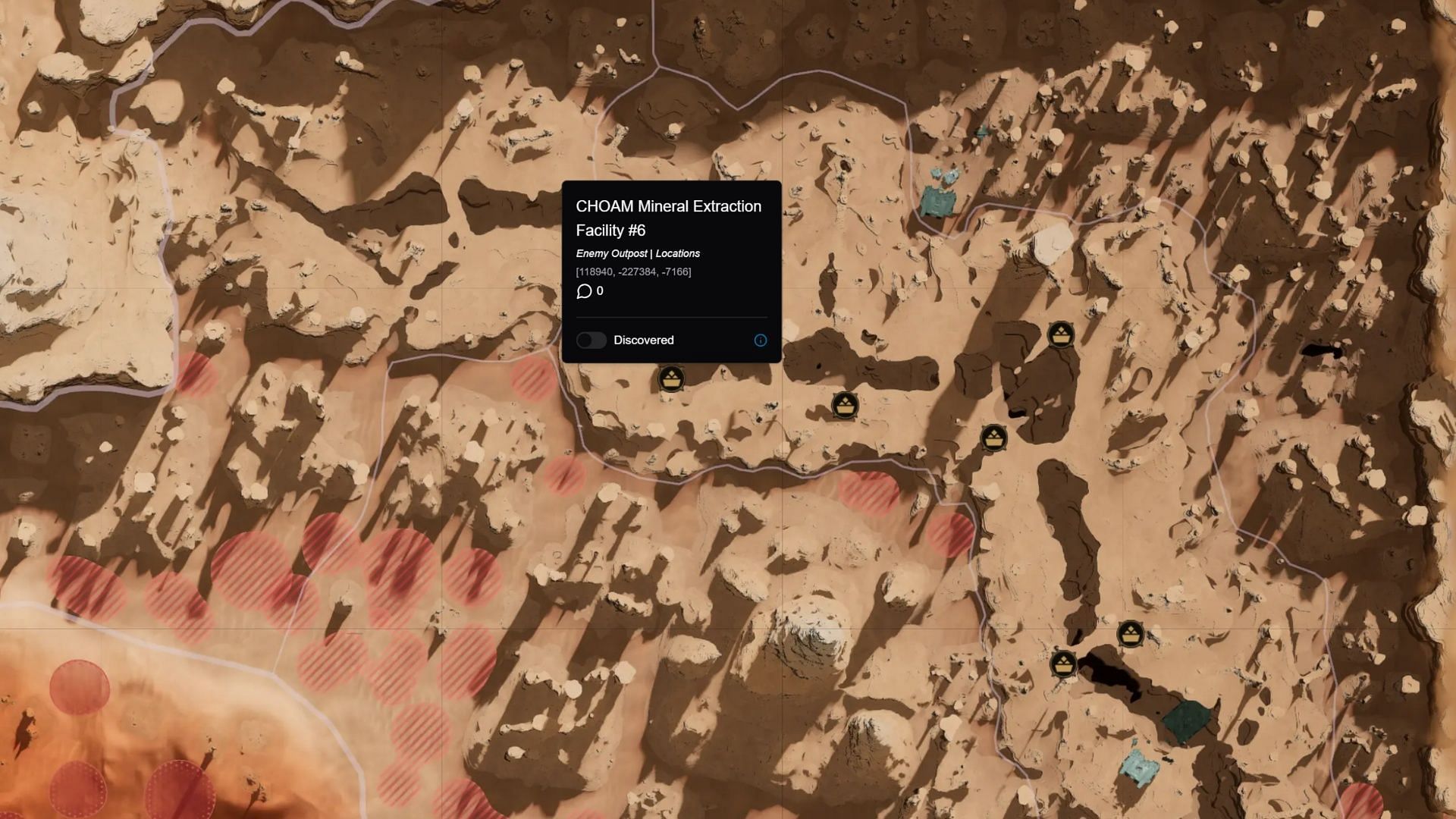 Here's where you find the Mineral Facility on the map (Image via Funcom)